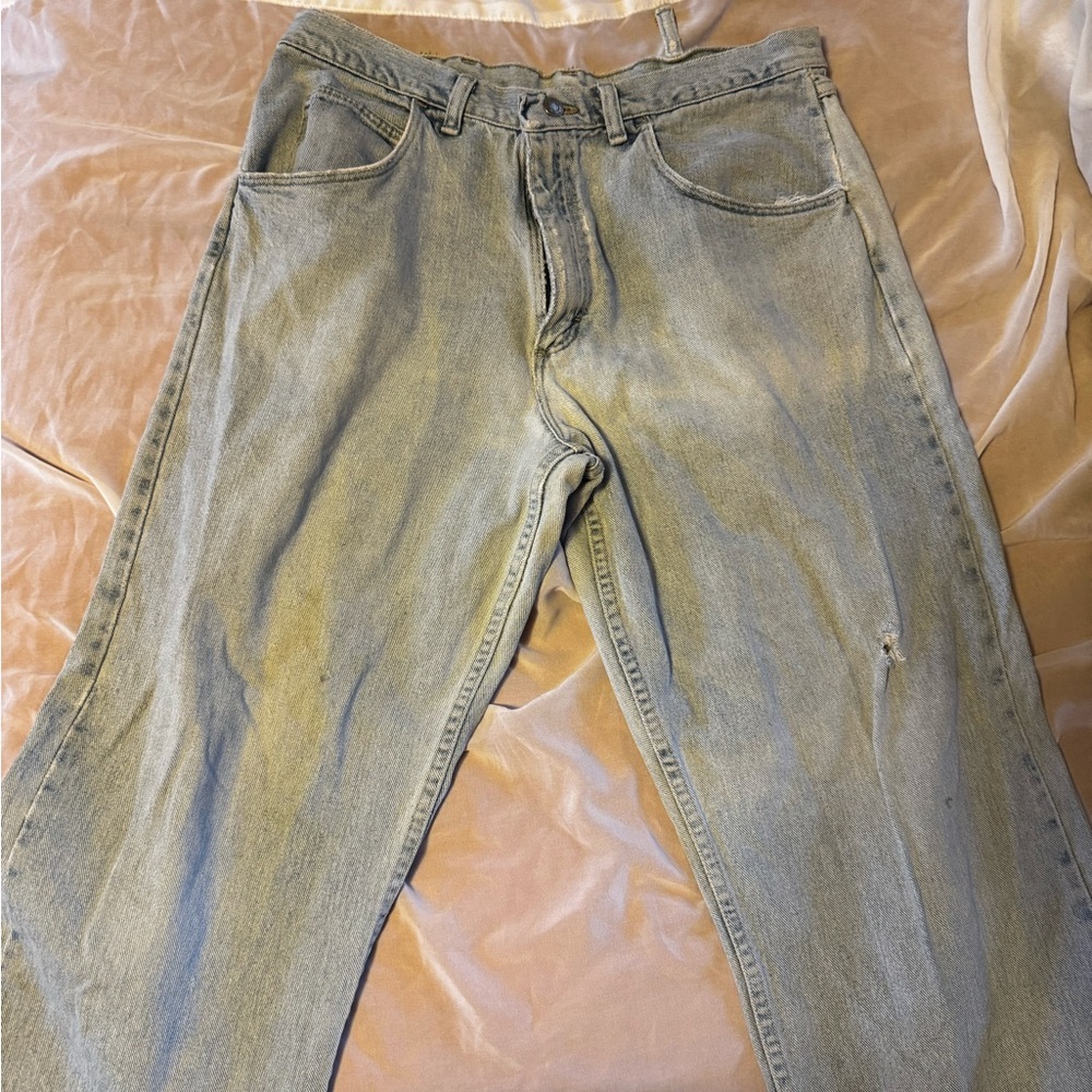 Wrangler Blue Boyfriend Jeans with Vintage Look